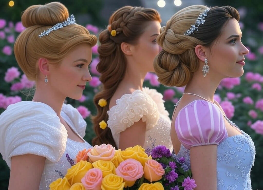 Disney princess updo hairstyles